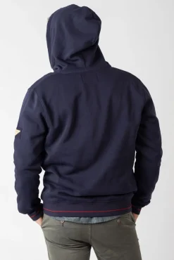 Sudadera abierta con capucha y bolsillos