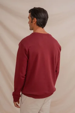 Sudadera básica de cuello redondo
