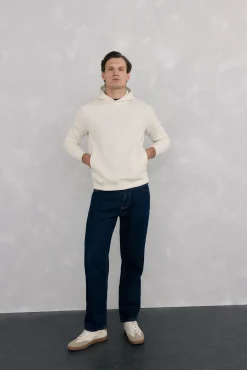 Sudadera capucha logo bordado