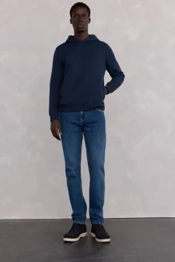 Sudadera capucha logo bordado