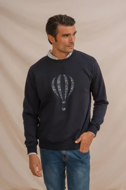 Sudadera con bordado frontal