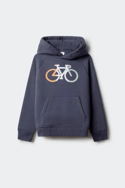 Sudadera con capucha bici niño