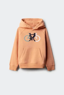 Sudadera con capucha bici niño