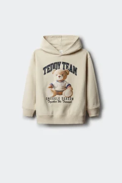 Sudadera con capucha osito niña