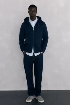 Sudadera con capucha tejido técnico