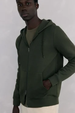 Sudadera con capucha tejido técnico