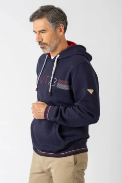 Sudadera con capucha y bolsillos