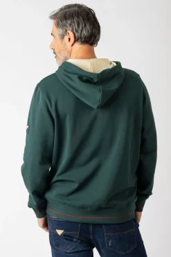 Sudadera con capucha y bolsillos