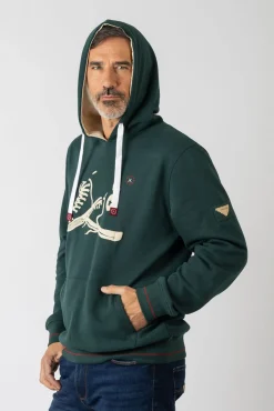 Sudadera con capucha y bolsillos