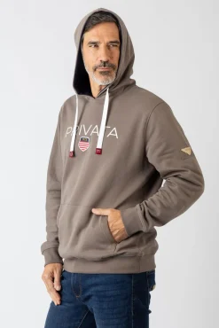 Sudadera con capucha y bolsillos