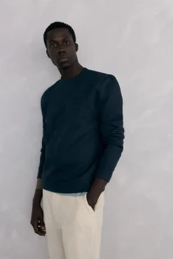 Sudadera cuello caja tejido técnico