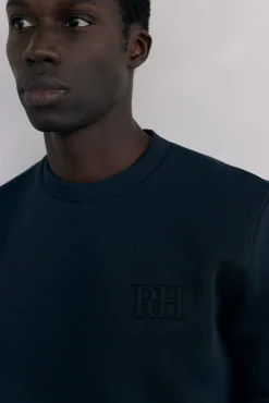 Sudadera cuello caja tejido técnico