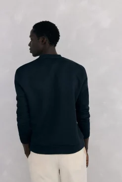 Sudadera cuello caja tejido técnico