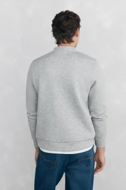 Sudadera cuello caja tejido técnico