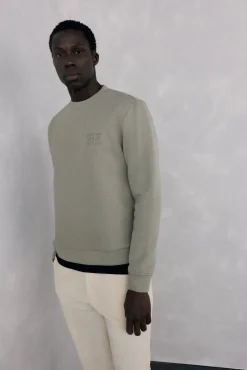 Sudadera cuello caja tejido técnico