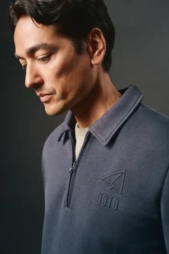 Sudadera cuello cremallera