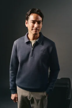 Sudadera cuello cremallera