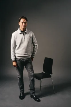 Sudadera cuello cremallera