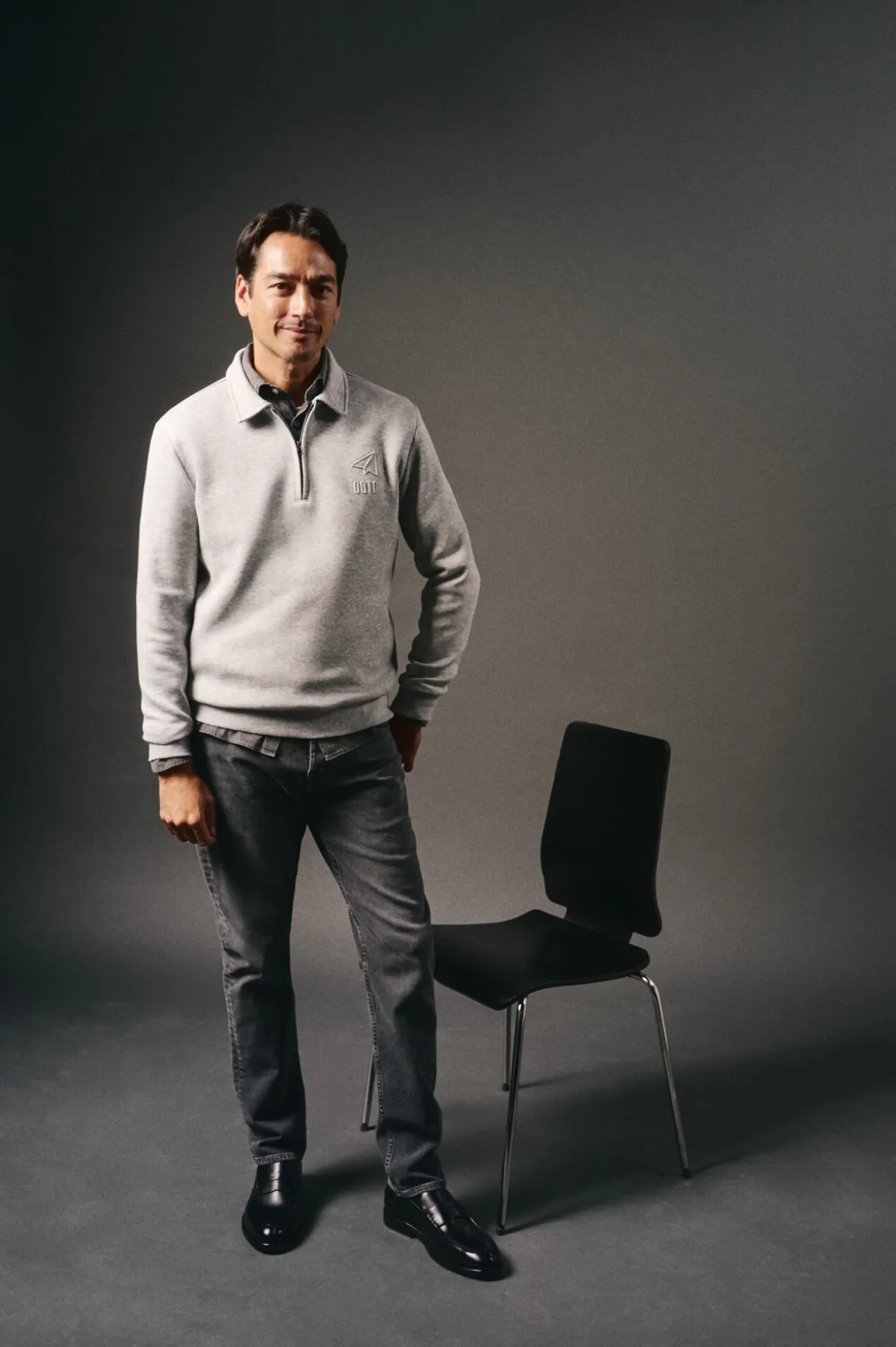 Sudadera cuello cremallera