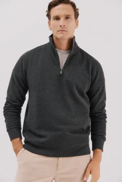 Sudadera cuello cremallera