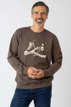 Sudadera cuello redondo