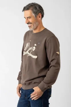 Sudadera cuello redondo