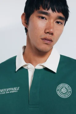 Sudadera cuello rugby