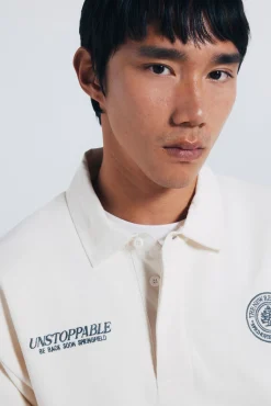 Sudadera cuello rugby