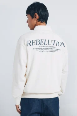 Sudadera cuello rugby