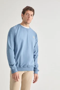 Sudadera de cuello redondo estampada