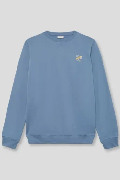 Sudadera de cuello redondo estampada