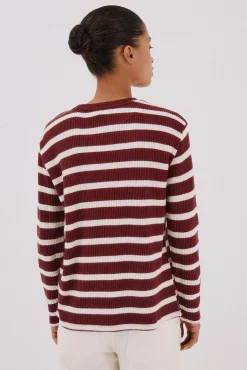 Sudadera estructura rayas