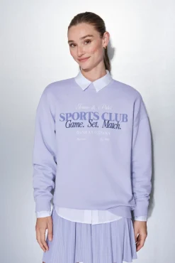 Sudadera felpa 100% algodón lila