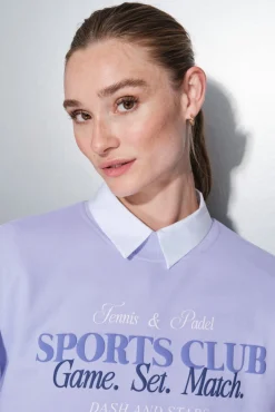 Sudadera felpa 100% algodón lila