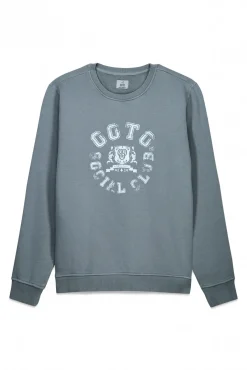 Sudadera gráfica cuello caja