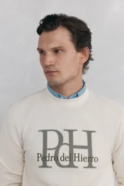 Sudadera logo cuello caja