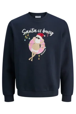 Sudadera navideña cuello redondo