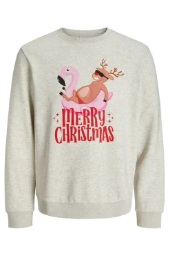 Sudadera navideña cuello redondo