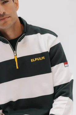 Sudadera Perkins logo rayas