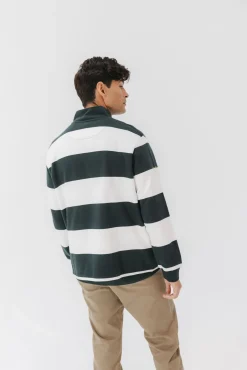 Sudadera Perkins logo rayas