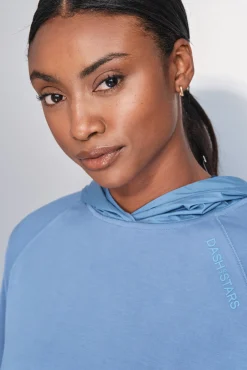 Sudadera tacto suave azul