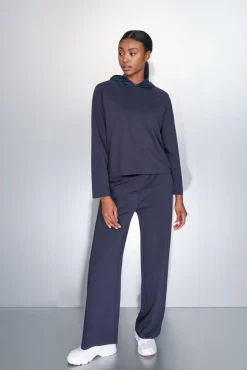 Sudadera tacto suave azul oscuro