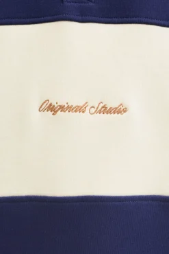 Sudadera tipo polo franja