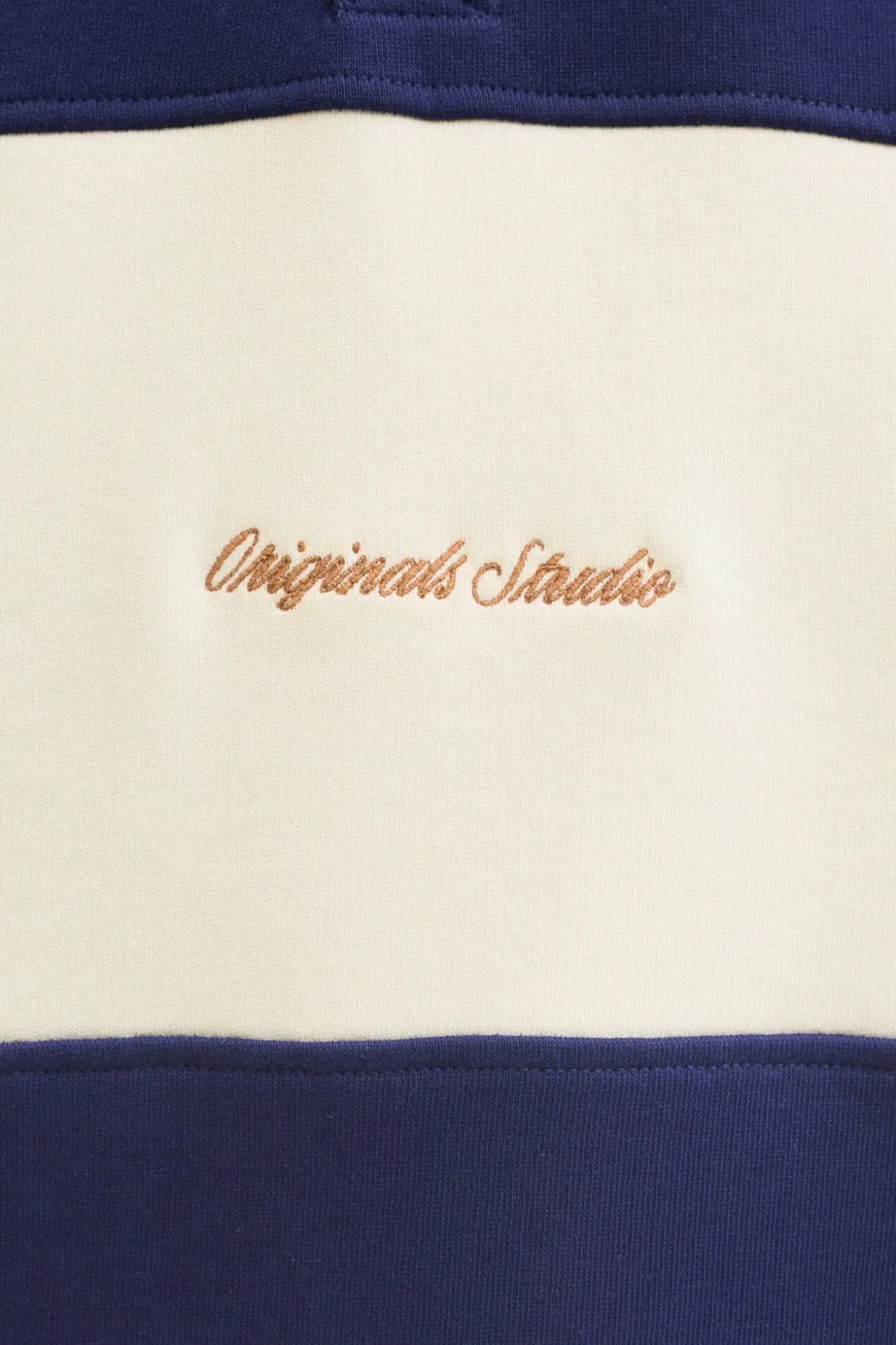 Sudadera tipo polo franja