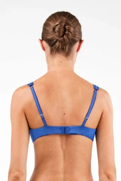 Sujetador bralette de encaje azul klein