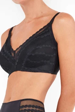 Sujetador capacidad sin aro en color negro