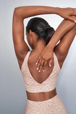 Sujetador deportivo 4D STRETCH animal print blanco