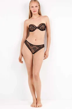 Sujetador multiposición All Over encaje negro