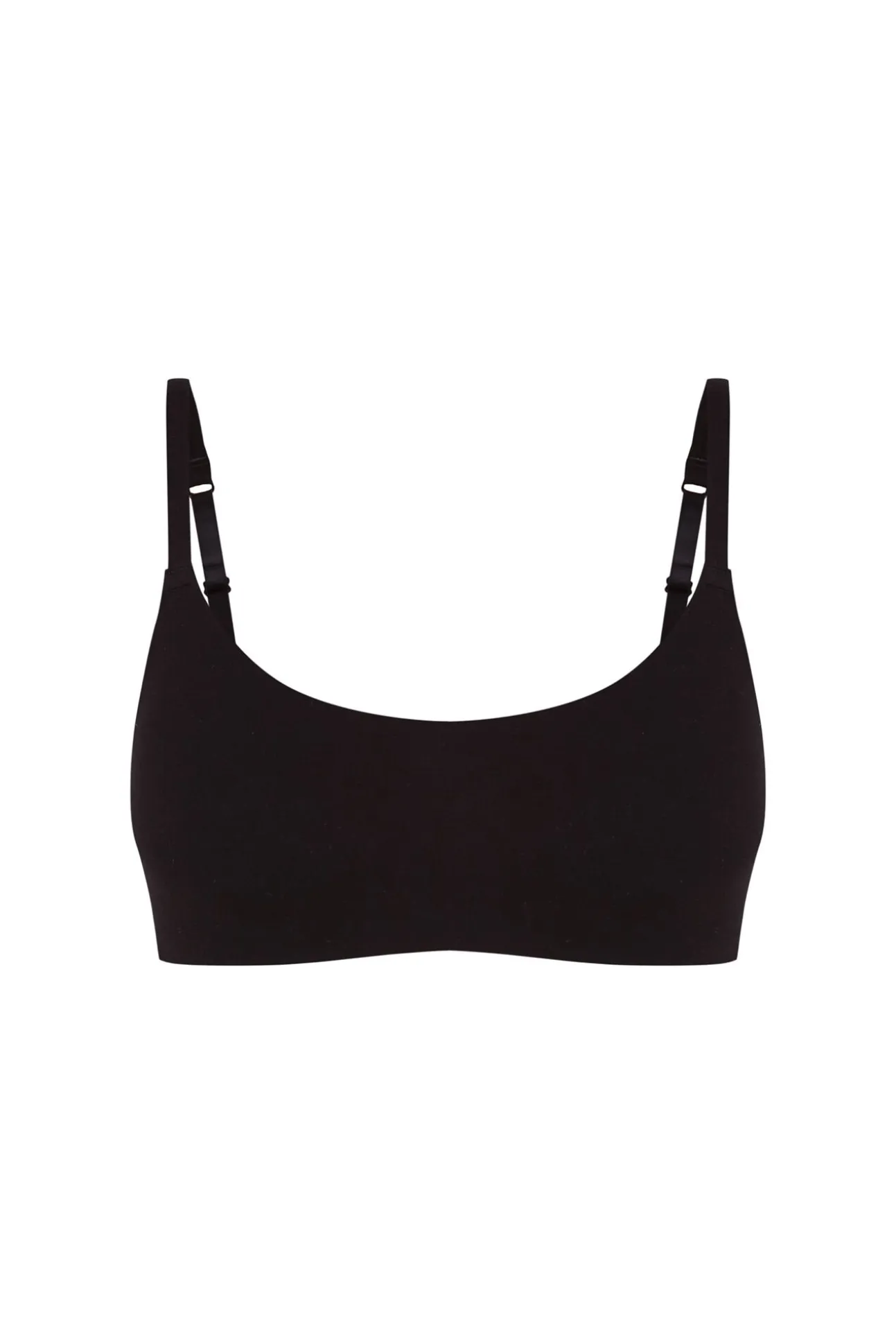 Sujetador tipo top algodón negro