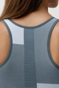 Sujetador top deportivo Athena gris/blanco